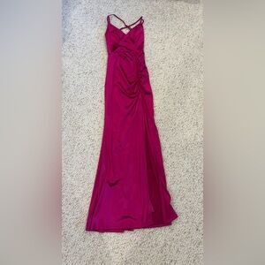 Macy's Vibrant Fuchsia Prom Dress (Bra pads removed)